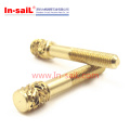 Through-Hole Brass Insert Round Nut / Knurled Nut for Injection Moulding